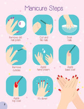 Nail Art and Hair Style- Create and Colour Your Own Nail Art with 150 Glitter Stickers - An Activity Book for Kids Ages 5+ (English)